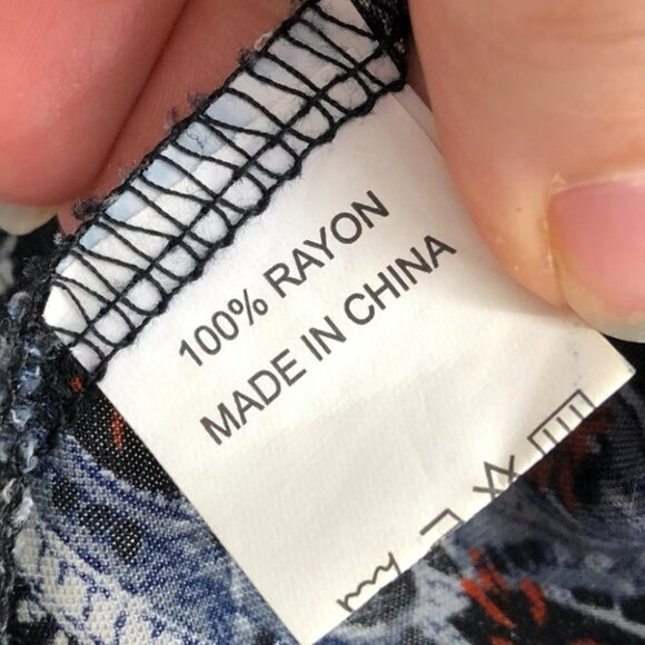 Jaase Australia Boho abstract print cropped short sleeve t-shirt LG - Picture 9 of 12